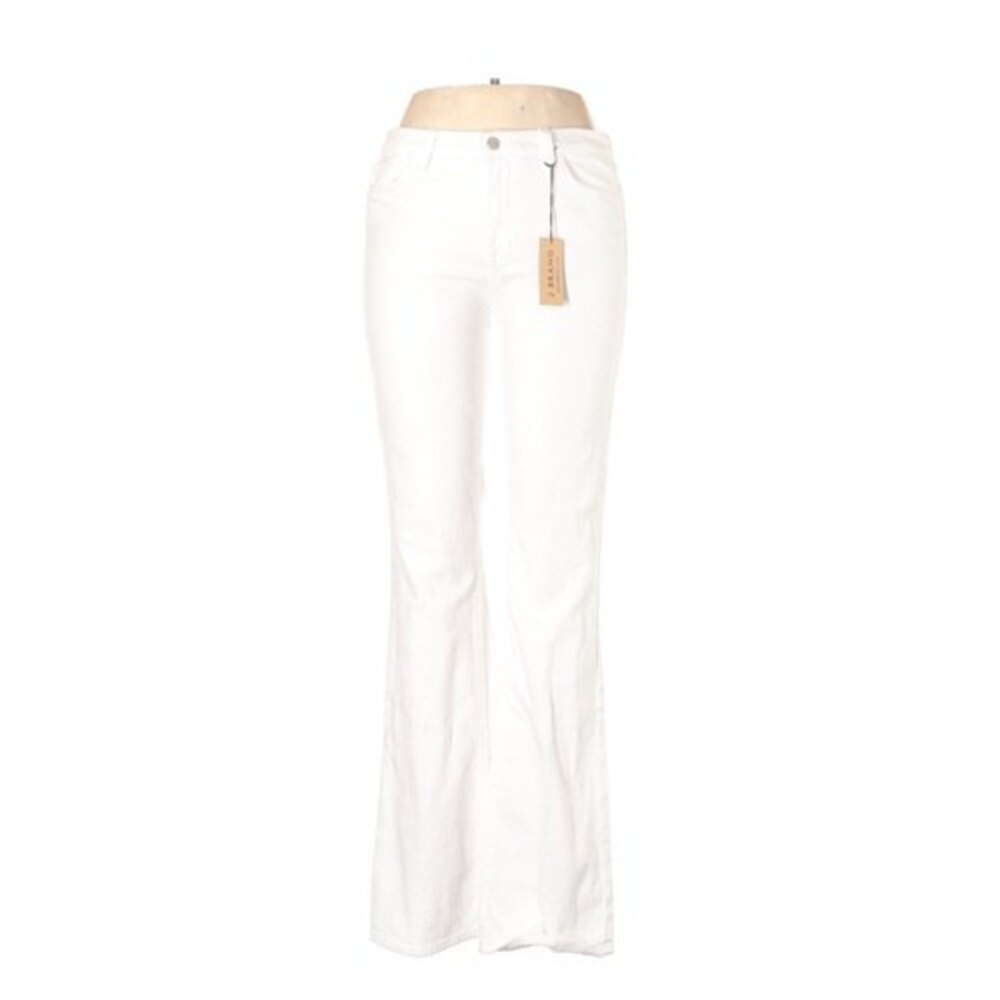 J Brand Women's Flared Boot Leg White Jeans 32 Waist
